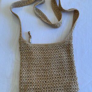 The Sak neutral crochet bag one shoulder